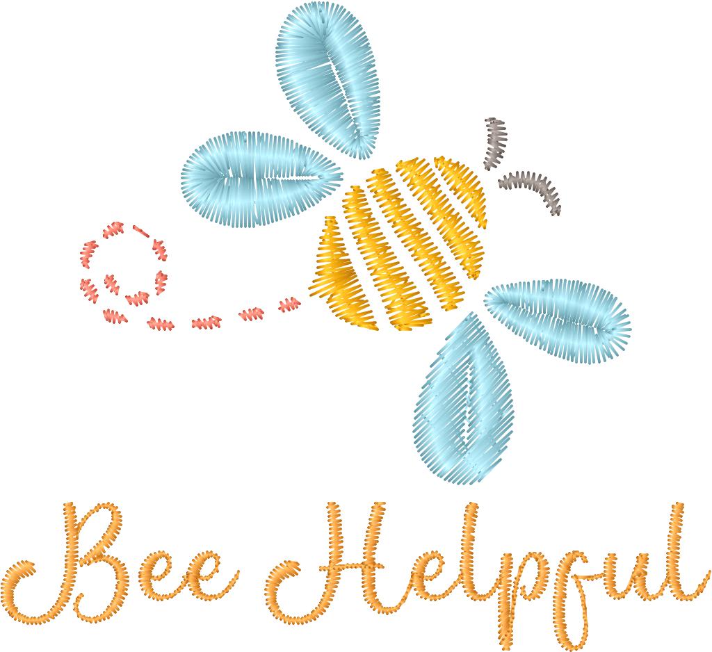 Bee Kind Embroidery Design - Machine Embroidery Designs