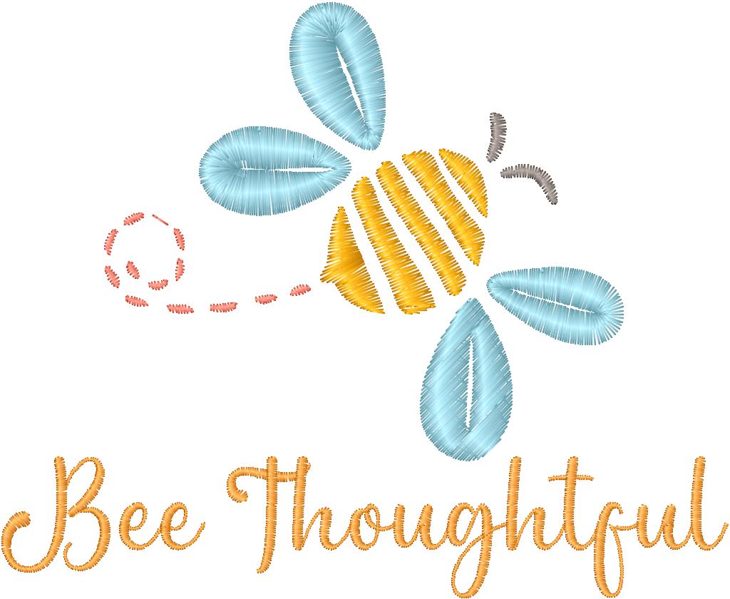 Bee Kind Embroidery Design - Machine Embroidery Designs