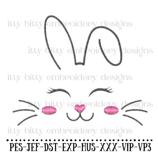 Bunny Rabbit Embroidery Design