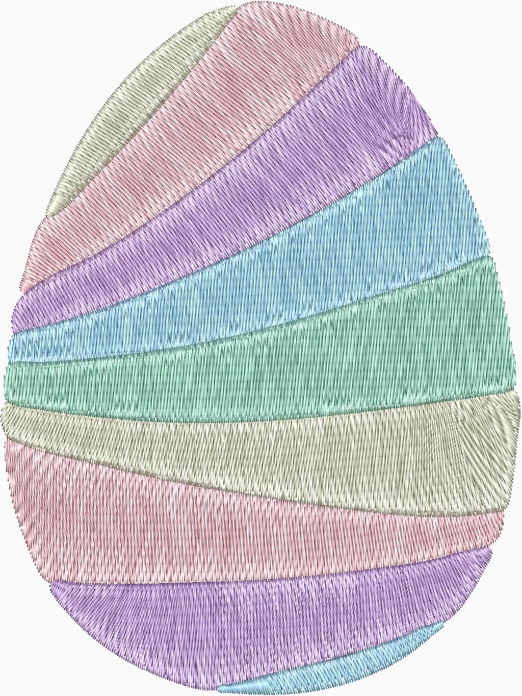 Easter Egg Embroidery Designs - Set of 6