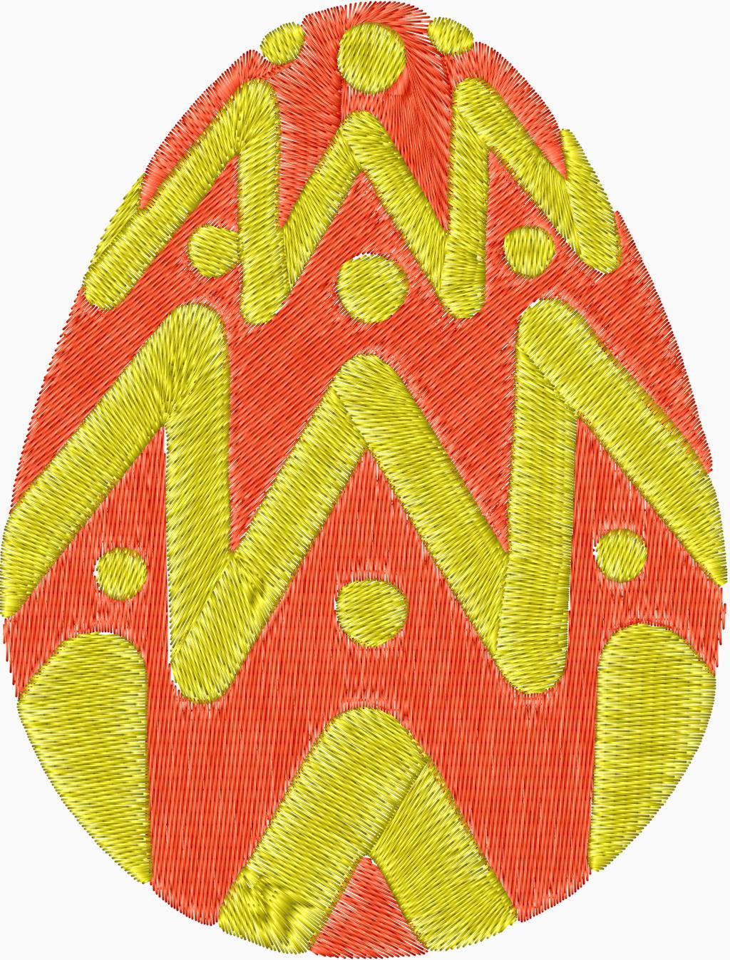 Easter Egg Embroidery Designs - Set of 6