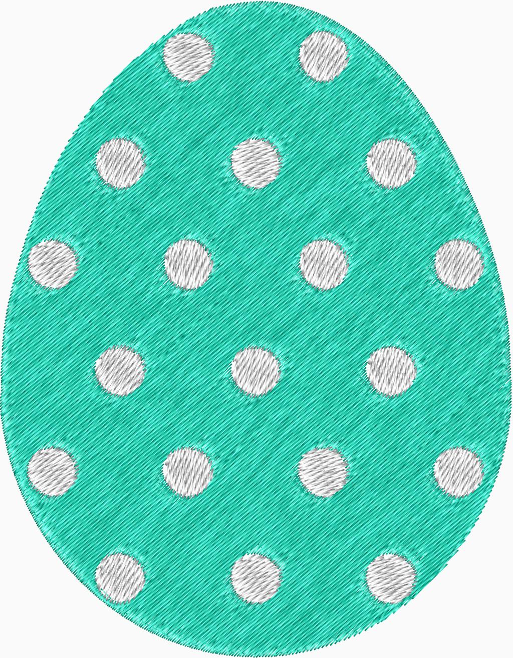 Easter Egg Embroidery Designs - Set of 6