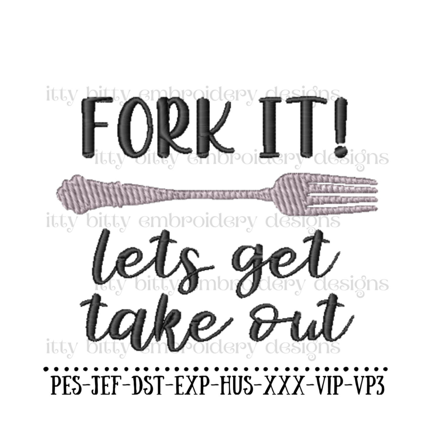 Fork It Lets Get Take Out