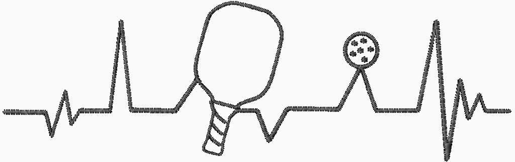 Pickleball Embroidery Designs