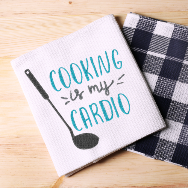 Cooking is My Cardio Machine Embroidery Design