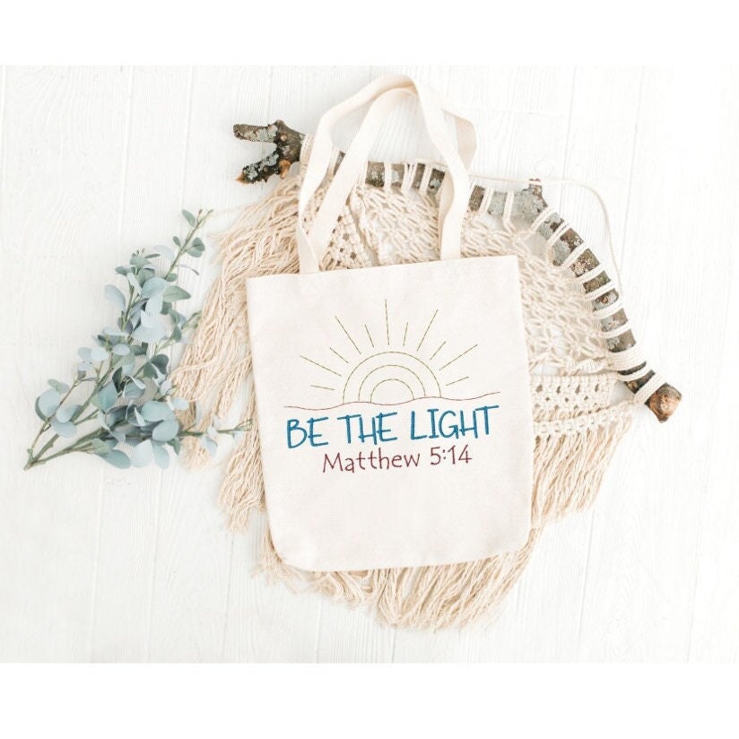 Be The Light Machine Embroidery Designs, Matthew 4:15